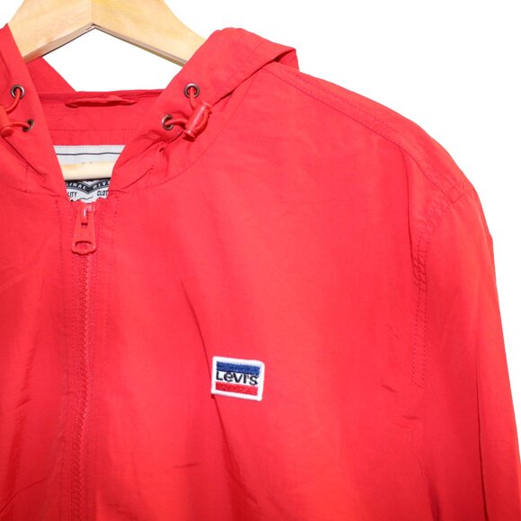 Levi’s Taslan Half Zip Red WindbreakerJacket - Picture 5 of 8